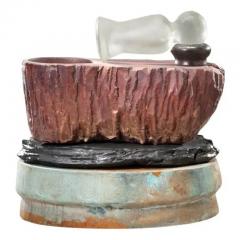  Richard A Hirsch Richard Hirsch Ceramic Mortar and Hot Blown Glass Pestle Sculpture 2009 - 3541617