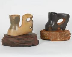  Richard A Hirsch Richard Hirsch Ceramic Primal Cups with Stands 2014 - 3541297