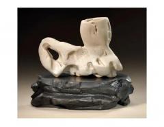  Richard A Hirsch Richard Hirsch Ceramic Scholar Rock Cup Sculpture 25 2018 - 3541314