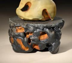  Richard A Hirsch Richard Hirsch Ceramic Scholar Rock Cup Sculpture 46 2018 - 3541862