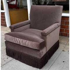  Richard Shapiro Studiolo Richard Shapiro for Studiolo Aubergine Velvet Club Chair - 3279516