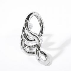  Richard X Zawitz Mid Century Polished Chrome Kinetic Tangle Sculpture by Richard X Zawitz - 3554113