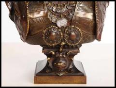  Rimbez C An Exquisite French Multi Patinated Orientalist Bronze Bust of Beauty - 3880360