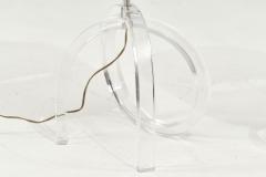  Ritts Co Shirley Herb Ritts Pair Lucite Pretzel Table Lamps Herb Ritts Astrolite 1960 - 2357068
