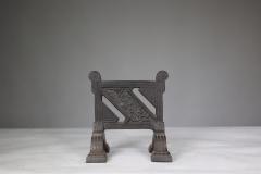  Robbins Co Robbins and Co Henry Jeckyll attr A pair of Anglo Japanese cast iron fire dogs  - 4188763