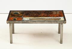  Robert Jean Cloutier Enameled Lava Coffee Table by Robert Jean Cloutier c 1960 - 1865876