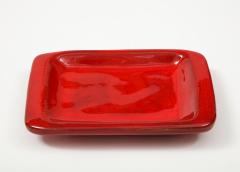  Robert Jean Cloutier Jean Robert Cloutier Red Ceramic Dish France c 1950 - 1901158