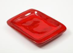  Robert Jean Cloutier Jean Robert Cloutier Red Ceramic Dish France c 1950 - 1901159