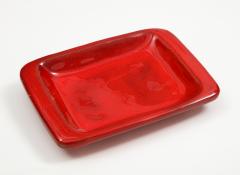  Robert Jean Cloutier Jean Robert Cloutier Red Ceramic Dish France c 1950 - 1901164