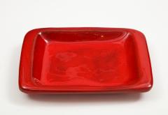  Robert Jean Cloutier Jean Robert Cloutier Red Ceramic Dish France c 1950 - 1901165
