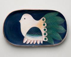  Robert Jean Cloutier Large decorative dish by Robert et Jean Cloutier Paris France circa 1960 - 4708861