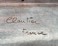  Robert Jean Cloutier Large decorative dish by Robert et Jean Cloutier Paris France circa 1960 - 4708865