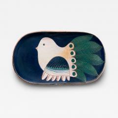  Robert Jean Cloutier Large decorative dish by Robert et Jean Cloutier Paris France circa 1960 - 4714391