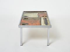  Robert Jean Cloutier Robert and Jean Cloutier ceramic steel coffee table 1950s - 2987874