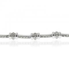  Roberto Coin ROBERTO COIN 18K WHITE GOLD 2 00CTTW ROUND DIAMOND BRACELET - 3226519