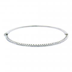  Roberto Coin ROBERTO COIN DIAMOND HINGE BANGLE BRACELET - 3304571