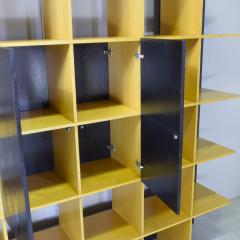  Roberto Pamio Noti Massari Renato Toso Roberto Pamio Renato Toso for Stilwood Grid Bookcase Ash and Black Lacquer 70s - 4644867