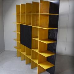  Roberto Pamio Noti Massari Renato Toso Roberto Pamio Renato Toso for Stilwood Grid Bookcase Ash and Black Lacquer 70s - 4644870