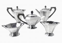  Roberts Belk Ltd Art Deco Sterling Silver Tea Coffee Set English 1931 - 3885365