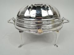  Roberts Belk Ltd English Classical Sterling Silver Bun Warmer 1927 - 3757489