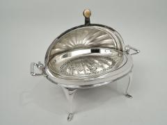  Roberts Belk Ltd English Classical Sterling Silver Bun Warmer 1927 - 3757492