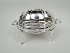  Roberts Belk Ltd English Classical Sterling Silver Bun Warmer 1927 - 3757493