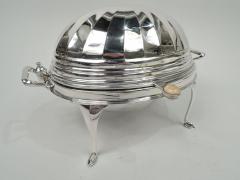  Roberts Belk Ltd English Classical Sterling Silver Bun Warmer 1927 - 3757495