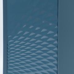  Roche Bobois A Roche Bobois painted blue wood cabinet having a single textured laminate door  - 2683701