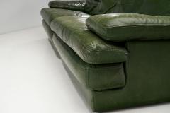  Roche Bobois Italian Leather Sofa by Roche Bobois Italy 1960s - 3060163