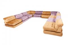  Roche Bobois Mah Jong First Edition Modular Sofa in Gold Velvet by Roche Bobois - 669087