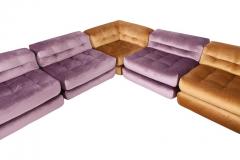  Roche Bobois Mah Jong First Edition Modular Sofa in Gold Velvet by Roche Bobois - 669088