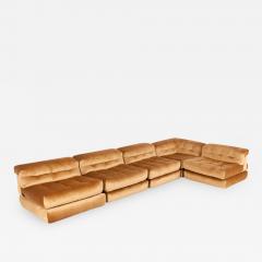  Roche Bobois Mah Jong First Edition Modular Sofa in Gold Velvet by Roche Bobois - 670077