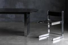  Roche Bobois Mid Century Chrome Dining Table for Roche Bobois France 1970s - 3949984