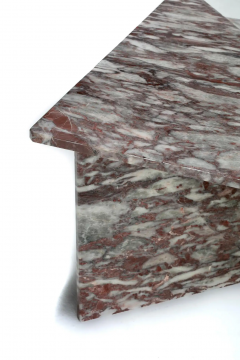  Roche Bobois Post Modern Norwegian Fauske Marble Two Piece Sculptural Coffee Table - 2709530