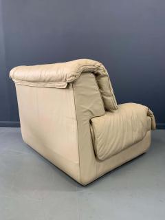 Postmodern Roche Bobois Arm Chairs - a Pair - Custom Made Leather