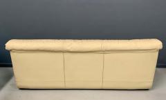  Roche Bobois Postmodern 1980s Sofa by Roche Bobois in Draped Soft Leather - 1946052