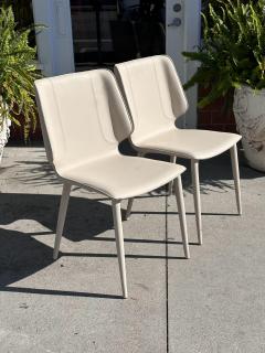  Roche Bobois Roache Boubois Modern Designer Leather Chairs - 3462323