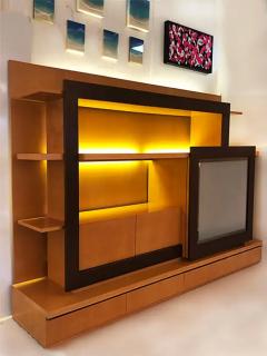  Roche Bobois Roche Bobois Maple Carnaval Wall Unit Media Cabinet France 2012 with Lighting - 3516621