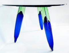  Roche Bobois Roche Bobois Maurice Barilone Murano Glass Dining Table Paris Signed - 4380764