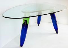  Roche Bobois Roche Bobois Maurice Barilone Murano Glass Dining Table Paris Signed - 4380776