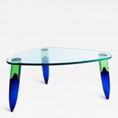  Roche Bobois Roche Bobois Maurice Barilone Murano Glass Dining Table Paris Signed - 4381897