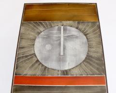  Roger Capron COFFEE TABLE BY ROGER CAPRON CERAMIC TABLE AU SOLEIL SUN MOTIF VALLAURIS C 1965 - 1928396