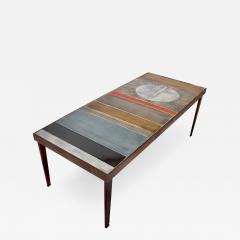  Roger Capron COFFEE TABLE BY ROGER CAPRON CERAMIC TABLE AU SOLEIL SUN MOTIF VALLAURIS C 1965 - 1929769