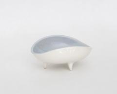  Roger Capron Roger Capron French Milky White Ceramic Dish or Coupe Vallauris Circa 1960 - 2069358