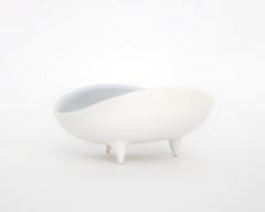  Roger Capron Roger Capron French Milky White Ceramic Dish or Coupe Vallauris Circa 1960 - 2069367