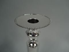  Roger Williams Silver Co Pair of American Modern Georgian Sterling Silver Candlesticks - 3764770