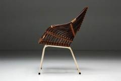  Roh Noordwolde Rattan Chair by H Broekhuizen for Roh Noordwolde Netherlands 1960s - 3427134