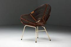  Roh Noordwolde Rattan Chair by H Broekhuizen for Roh Noordwolde Netherlands 1960s - 3427135