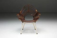  Roh Noordwolde Rattan Chair by H Broekhuizen for Roh Noordwolde Netherlands 1960s - 3427136