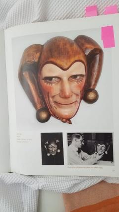  Roland Paris Jester Roland Paris Jester Mask and Walking Cane Rare Art Deco - 3794513